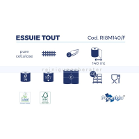 Handtuchrollen,140 m lang,weiß, 6 Rollen