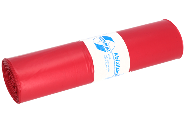 Deiss Müllbeutel 700 x 1100 mm 120 Liter Typ 80 rot