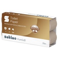 Satino PureSoft 3-lagig. Toilettenpapier Kleinrollen