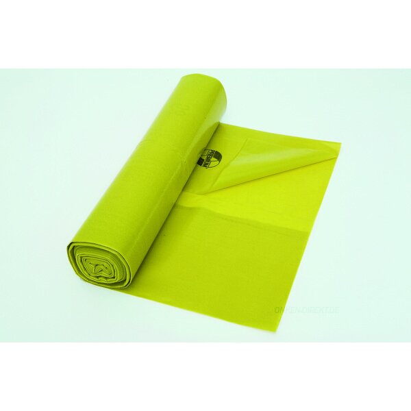 Deiss PREMIUM ® - Abfallsäcke aus Recycling-LDPE 700x1100 x 0,07mm gelb 120 l