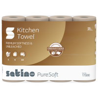 Satino PureSoft Küchenrolle 3-lagig, 32 Rollen - Beige