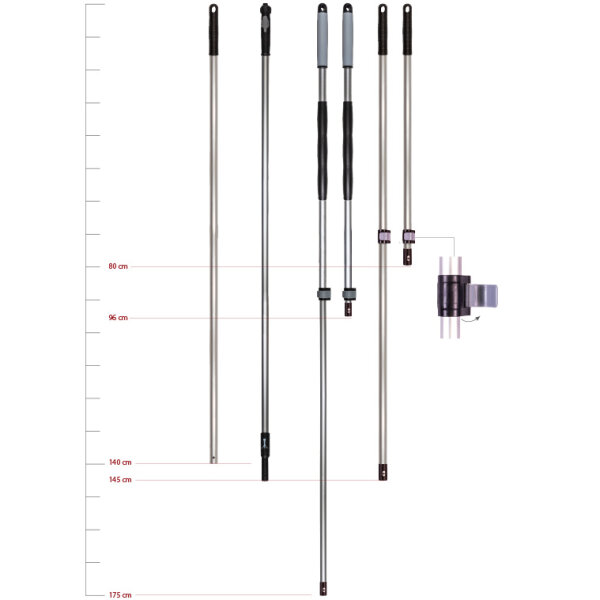 Teleskopstiel PRO 0,96 - 1,75 m