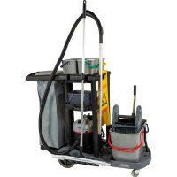 Starter Set 40 cm*|Inkl. : PuriX Reinigungswagen, Trockensauger Floory, Magic Click Klapphalter, Teleskopstiel, Warnschild, 10 x Premium PRO, Mülltrennung, Ablagewanne.