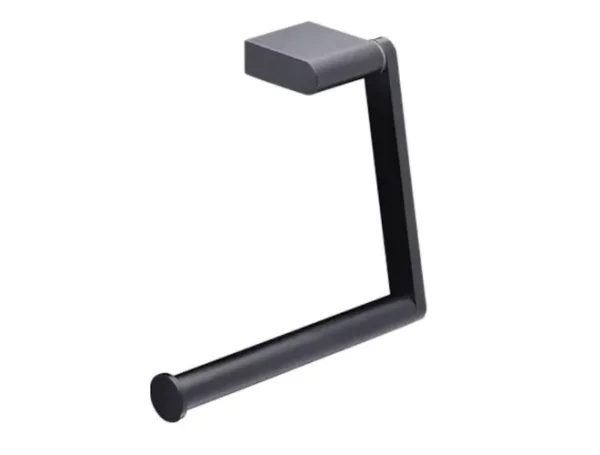 WC Rollenhalter einfach, klein für Wandmontage tiefschwarz