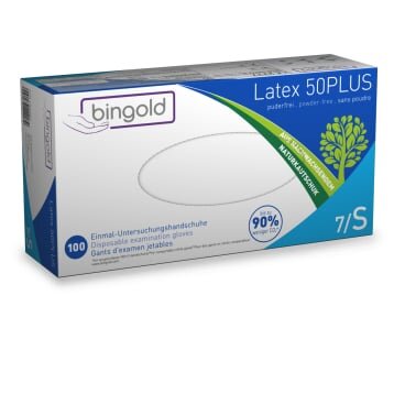 Latex 50Plus, natur Größe S 100