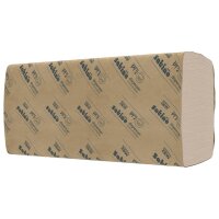 Satino PureSoft Papierhandtücher Format W-Falz 24x32 cm, 2-lagig, 3000 Blatt - Soft beige