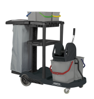 PuriX Pro Reinigungswagen mit 4 Eimer System
