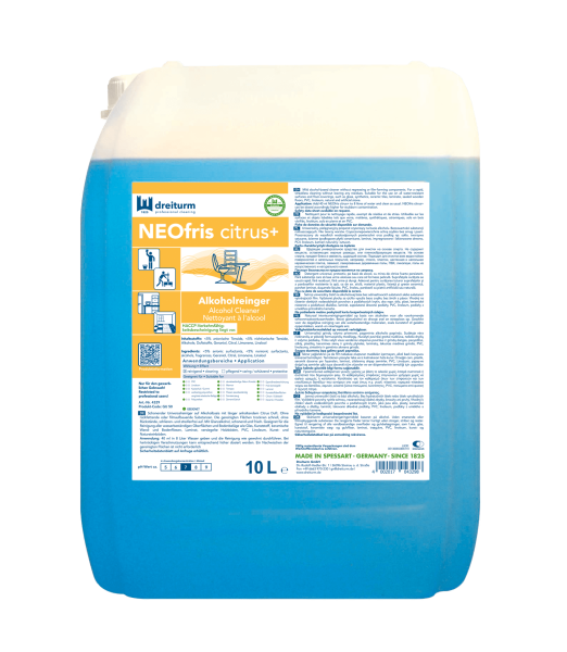 NEOfris citrus+ Alkoholreiniger 10 Liter Kanister