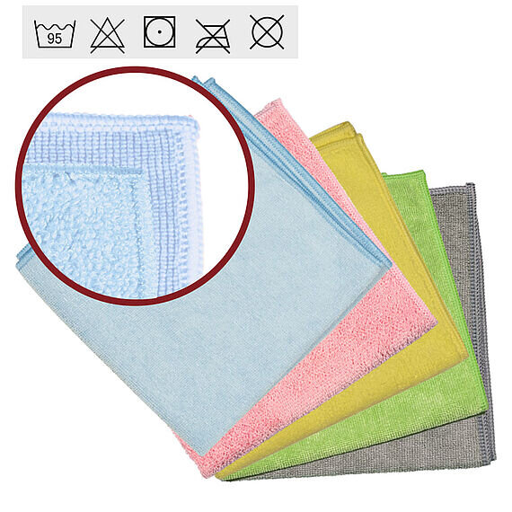 Rainbow PRO grau 40 x 40 cm Mikrofasertuch