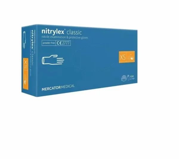 Nitril-Untersuchungshandschuh, Gr. XS, blau, puderfrei