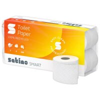 Satino Smart Toilettenpapier Kleinrollen 2-lagig 400 Blatt