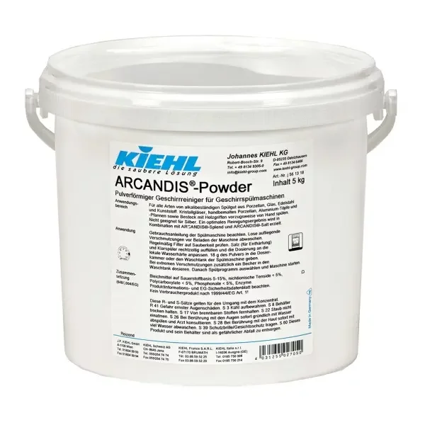 ARCANDIS-Powder 5 kg Pulverförmiger Geschirrreiniger
