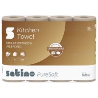 Satino PureSoft Küchenrolle 2-lagig, 32 Rollen - Beige