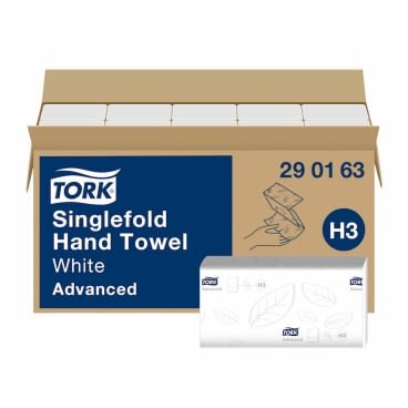 Tork Advanced Falthandtücher 25x23cm 2-lagig ZZ-Falz 3750 Blatt