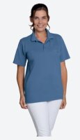 Polo kurzarm, Unisex taubenblau Gr. L