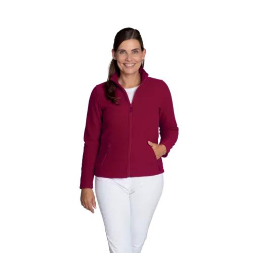 Fleecejacke Langarm, Damen beere Gr. L