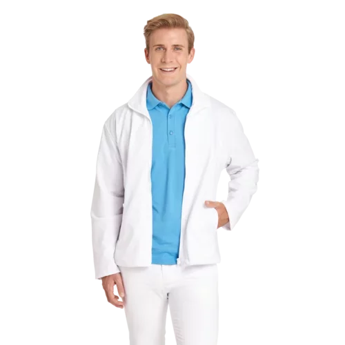 Sweatjacke Langarm, Herren weiß Gr. XL