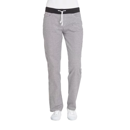 Koch-/Bäckerhose Damen schwarz/weiß Gr. 38