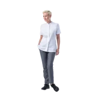 Kochhemd kurzarm, Damen weiß Gr. M