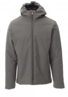 OREGON Wattierte Herren-Softshelljacke rauchgrau/schwarz...