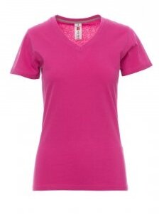 V-NECK LADY T-Shirt fuchsienrot Gr. L