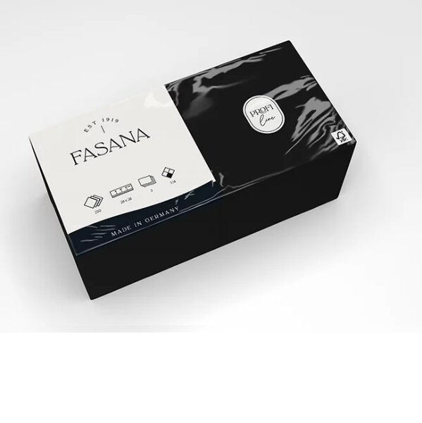 Servietten 24x24cm VE:4x250 3-lagig 180 Midnight black