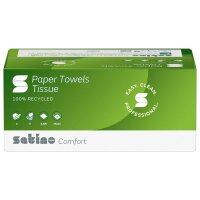 Satino HiCycle 25x23 2-lagig V-Falz weiß 3.200 Blatt