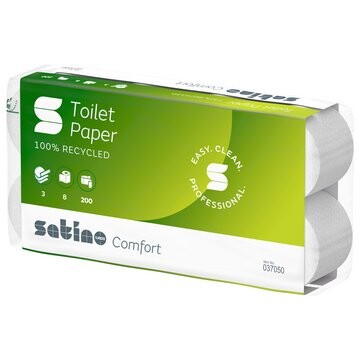 Satino Comfort Kleinrollen 3-lagig 8x200 Blatt