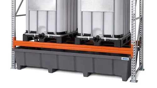 Regalwanne aus Kunststoff zum Unterstellen, für Fachbreite, 100 Liter, 2680 x 1315 x 490 mm