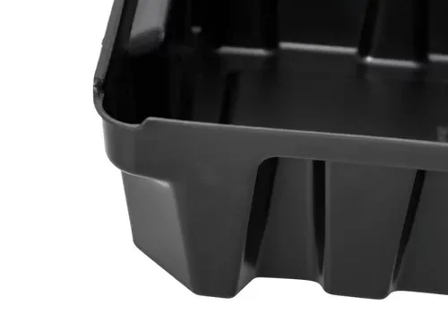 Kleingebindewanne base-line aus Polyethylen (PE), mit Ablauf, ohne Gitterrost, 5 Liter, 398 x 200 x 160 mm