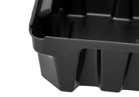 Kleingebindewanne base-line aus Polyethylen (PE), mit Ablauf, ohne Gitterrost, 5 Liter, 398 x 200 x 160 mm