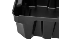 Kleingebindewanne base-line aus Polyethylen (PE), mit Ablauf, ohne Gitterrost, 5 Liter, 398 x 200 x 160 mm