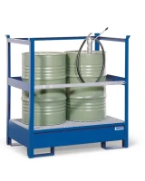 Gefahrstoffstation 2 P2-R aus Stahl, für 2...