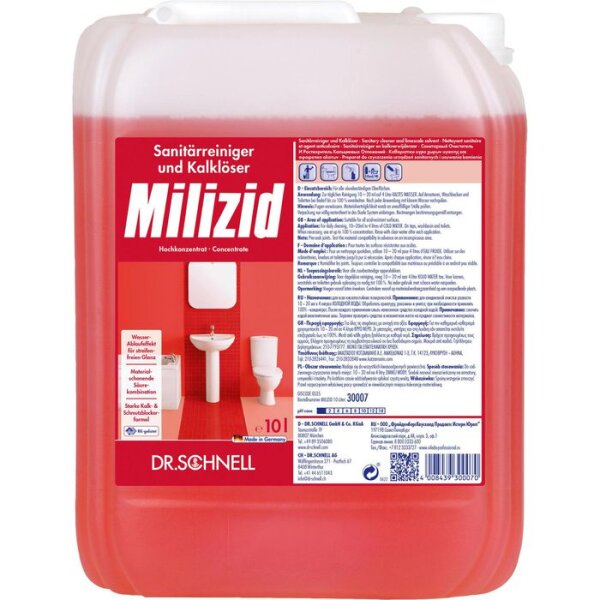 Milizid Sanitärreiniger 10 Liter