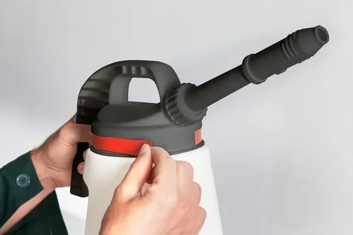 FALCON Abfüllkanne LubriFlex aus Polyethylen (HDPE), mit auswechselbarem Auslauf, 5 Liter