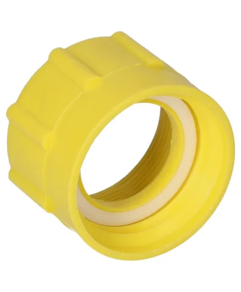 Gewindeadapter von 2" fein (l) auf DIN 61 / 31 (l), gelb