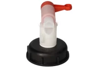 Auslaufhahn für Kunststoffgebinde H 71, 72 mm Gewinde-Ø