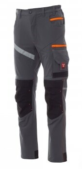 NEXT 4W 4-Way-Stretch-Unisex-Hose rauchgrau/schwarz Gr. 44