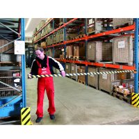 Magnetisches Absperrband gelb-schwarz, Länge 4,6m