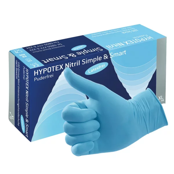 HYPOTEX® Nitril Handschuhe Simple & Smart blau, Gr. S 100
