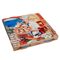 Pizzakarton 36 x 36 x 4 cm 4FARB, VE = 100 Stk.