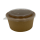 Braune Salatschale kombi (inkl. Deckel) 1000ml, VE = 150 Stk.