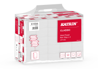 Katrin Papierhandtücher W-Falz Non Stop L 135  32x20,3 cm, 2-lagig, 3375 Blatt , Handy Pack - Weiß