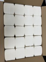 Papierhandtücher 24 x 21 cm , 2- lagig,  hochweiß, 3200 Blatt
