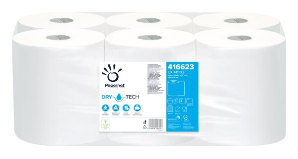 Sofidel Rollenhandtuch 2 lg.100 Meter weiß , 6 Rollen