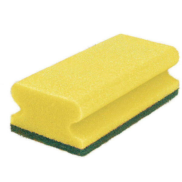 Putzschwamm, groß, gelb/grün, 14X7X4,2