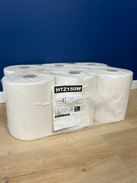 Handtuchrolle 2-lagig 20.8 cm breit ca.130m lang ,Zellstoff, HTZ150W, 6
